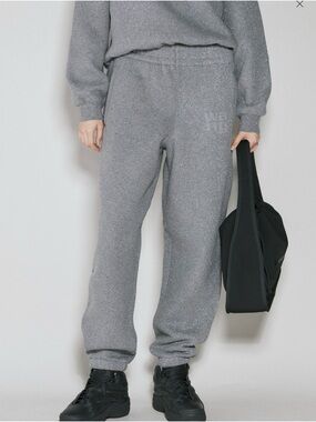 NWT Alexander Wang Glitter Terry Track Pants